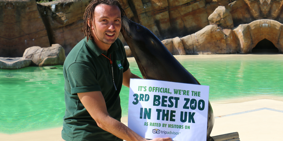 We've been named the third best zoo in the UK!